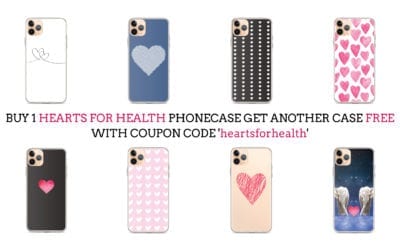 Looking to show your appreciation or find a cute gift for a favorite healthcare or essential worker? Cases by Kate has created a special offer – Hearts for Health – Buy 1 Heart for Health iPhone case – Get another case FREE with Coupon Code ‘heartsforhealth’!