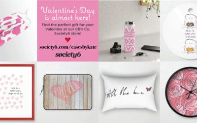 Valentine’s Day is coming up soon! Shop for cute Valentine’s Day gifts at our #Society6 store – visit our gift collection at https://society6.com/casesbykate/collection/valentines-day-collection