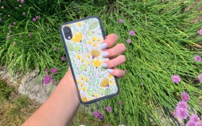 Find this cute spring floral case design available for all iPhone sizes at Cases by Kate! https://casesbykate.com