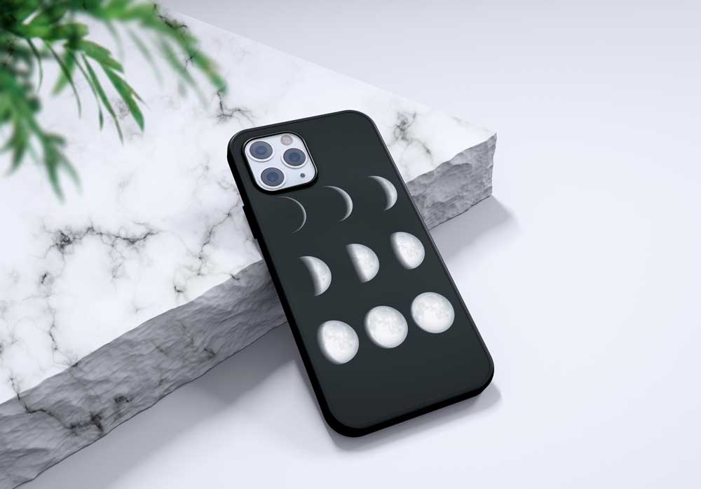 An oldie, but always a favorite… our Moon Phases design is available on all of our cases, including our new biodegradable cases – plus – shop our Society6 store where you can get this beautiful design on tough cases for iPhone and Android.