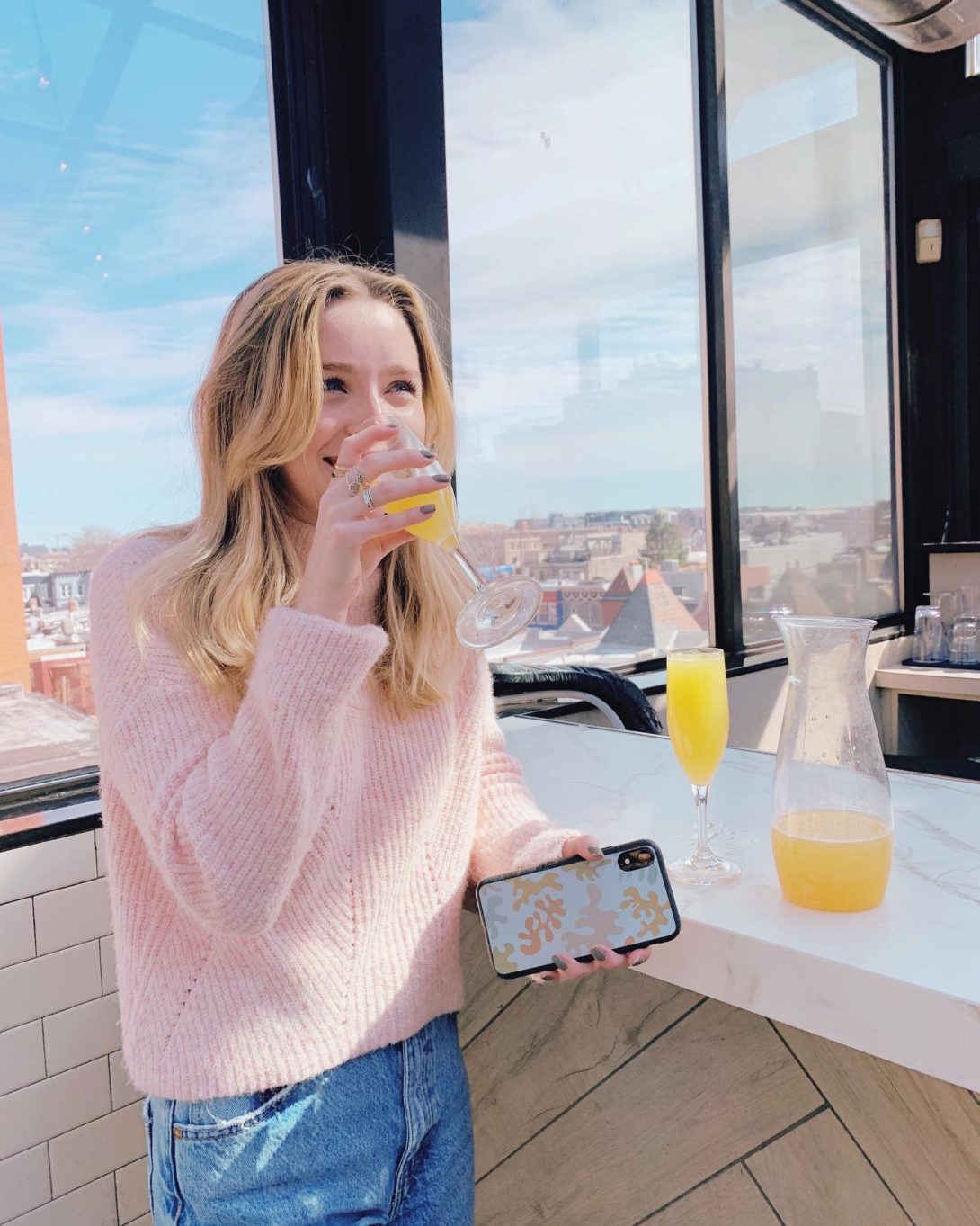Mimosas and brunch featuring our #matisse inspired biodegradable case 🥂 Get yours now on https://casesbykate.com/ #case #phonecase #trending #dcbrunch